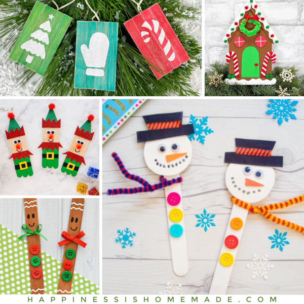 50+ Popsicle Stick Christmas Crafts - Happiness Is Homemade