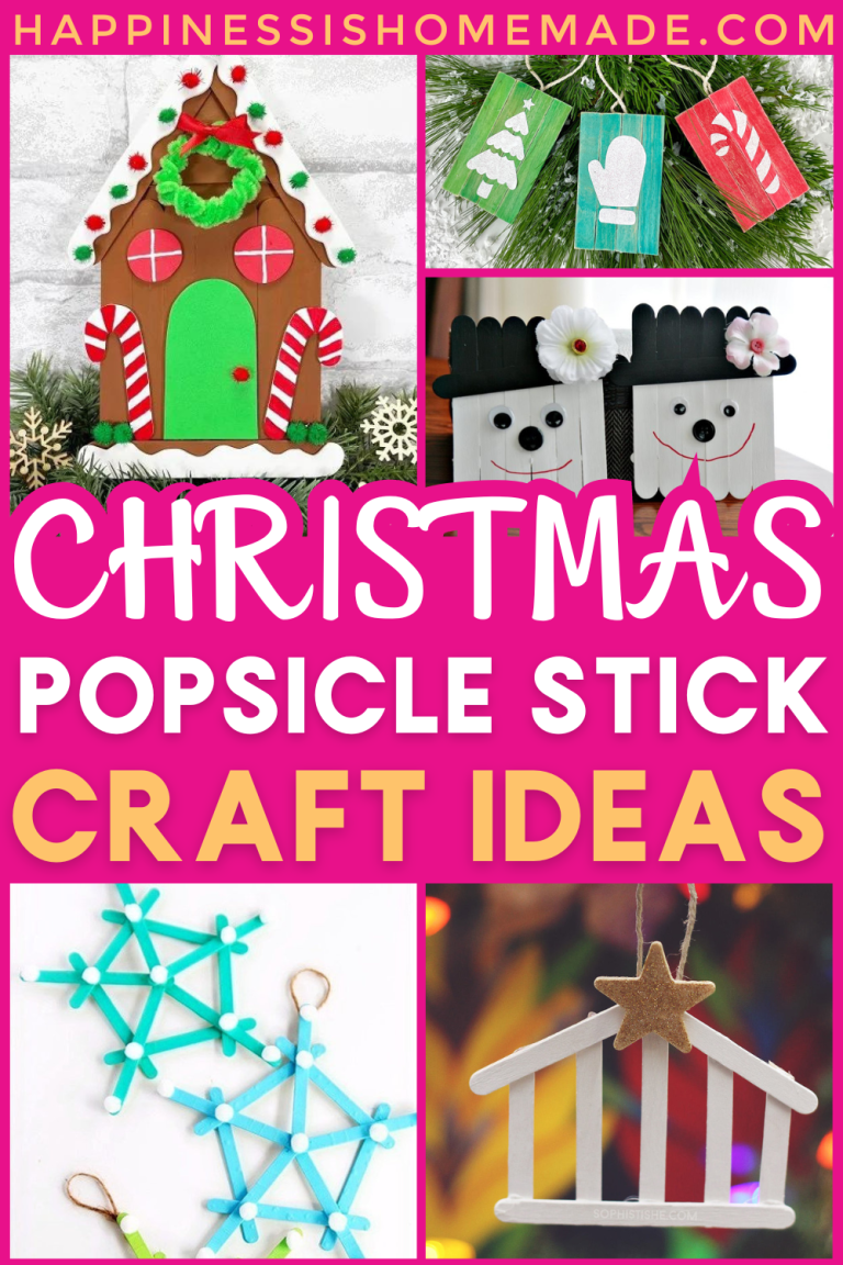 50+ Popsicle Stick Christmas Crafts - Happiness is Homemade