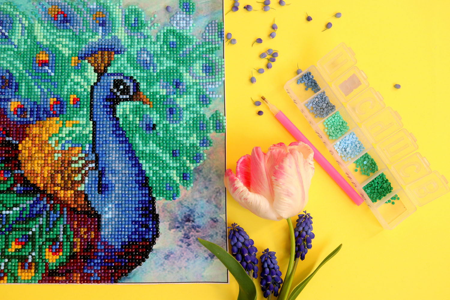 Peacocks in Love-Partial, 5D Diamond Painting Kits