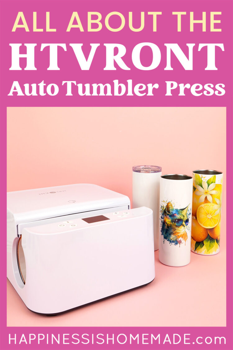 Limited Deal:199.99 HTVRONT Auto Tumbler Heat Press Machine 