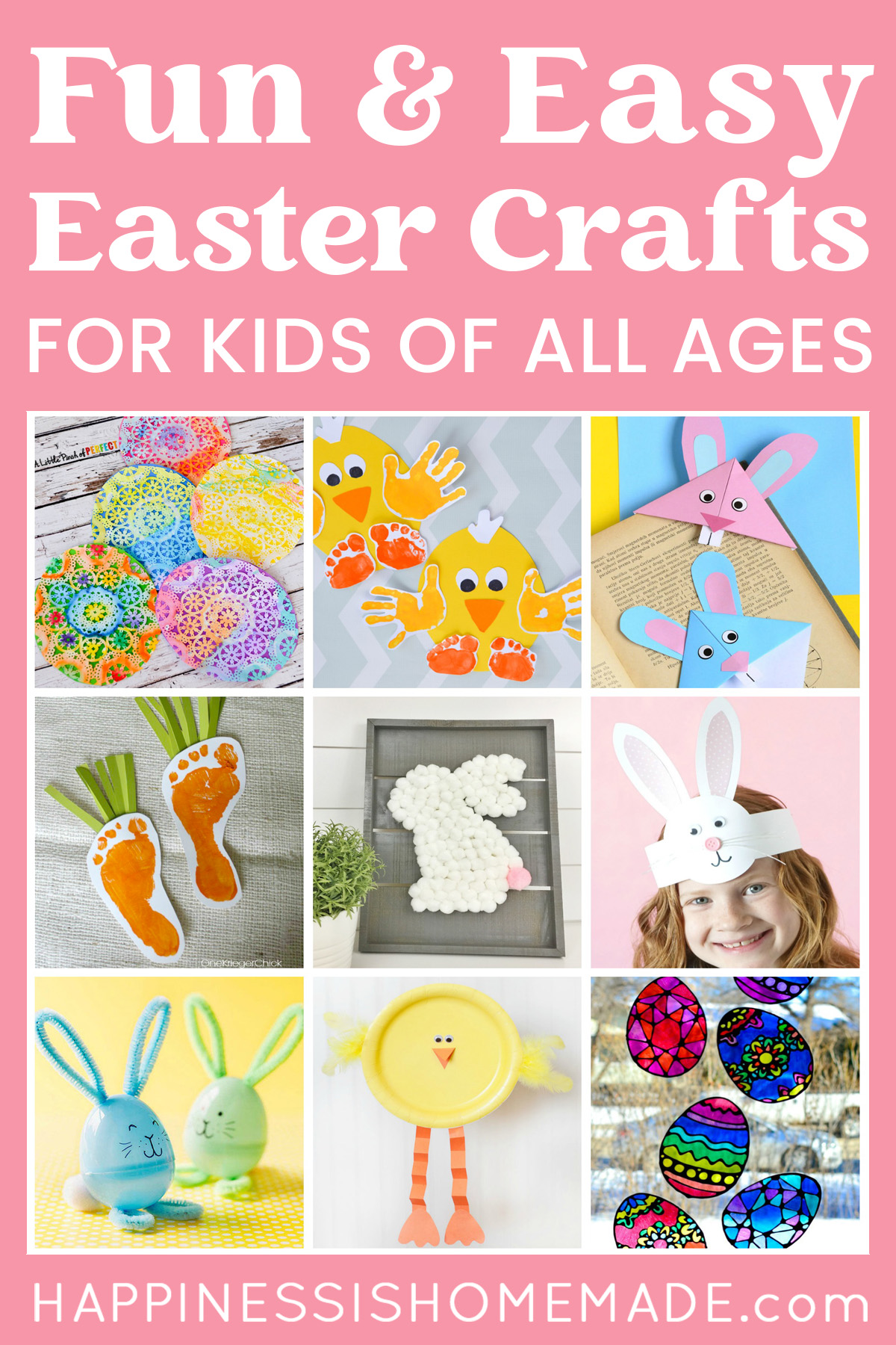 30+ Easy Easter Crafts for Kids - Happiness is Homemade