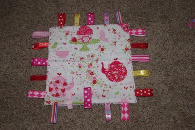 Baby Ribbon Tag Blanket {Tutorial} - Happiness is Homemade