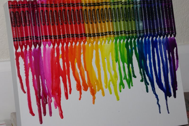 Melted Crayon Art {Tutorial} - Happiness is Homemade