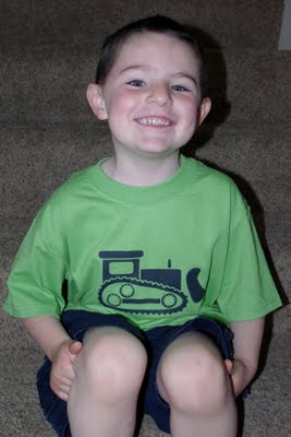 kid rocking stencil made shirt