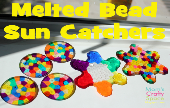 DIY melted beads craft - sun disc tutorial